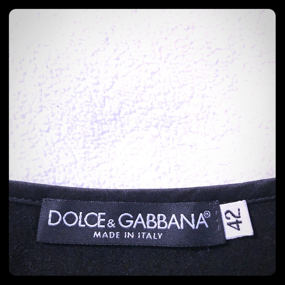 Dolce@Gabbana Black Top with a bow